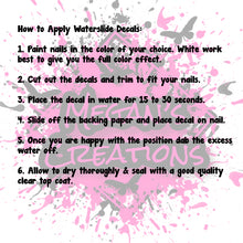 Load image into Gallery viewer, Back to School Teacher Nail Art Decals- Waterslide Nail Decals