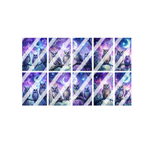 Load image into Gallery viewer, Celestial Owl Wisdom Full Nail Art Decals - Waterslide Nail Decals