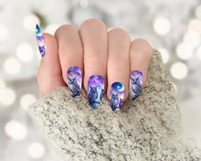 Load image into Gallery viewer, Celestial Owl Wisdom Full Nail Art Decals - Waterslide Nail Decals