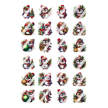 Load image into Gallery viewer, Christmas Penguin Nail Art Decals - Waterslide Nail Decals