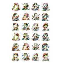 Load image into Gallery viewer, Hippie Frogs Nail Art Decals - Waterslide Nail Decals