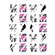 Load image into Gallery viewer, Lacrosse Nail Art Decals - Waterslide Nail Decals