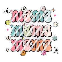 Load image into Gallery viewer, Stacked Mama, Mom Life, Retro Mama Hippie Mom Mother's Day Ready To Press Sublimation Transfer