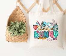 Load image into Gallery viewer, Teacher Bunny Easter Day Ready To Press Sublimation Transfer