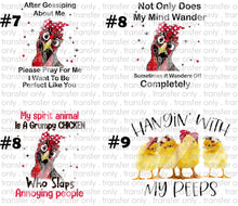 Load image into Gallery viewer, Rooster/Chicken Waterslide Decals