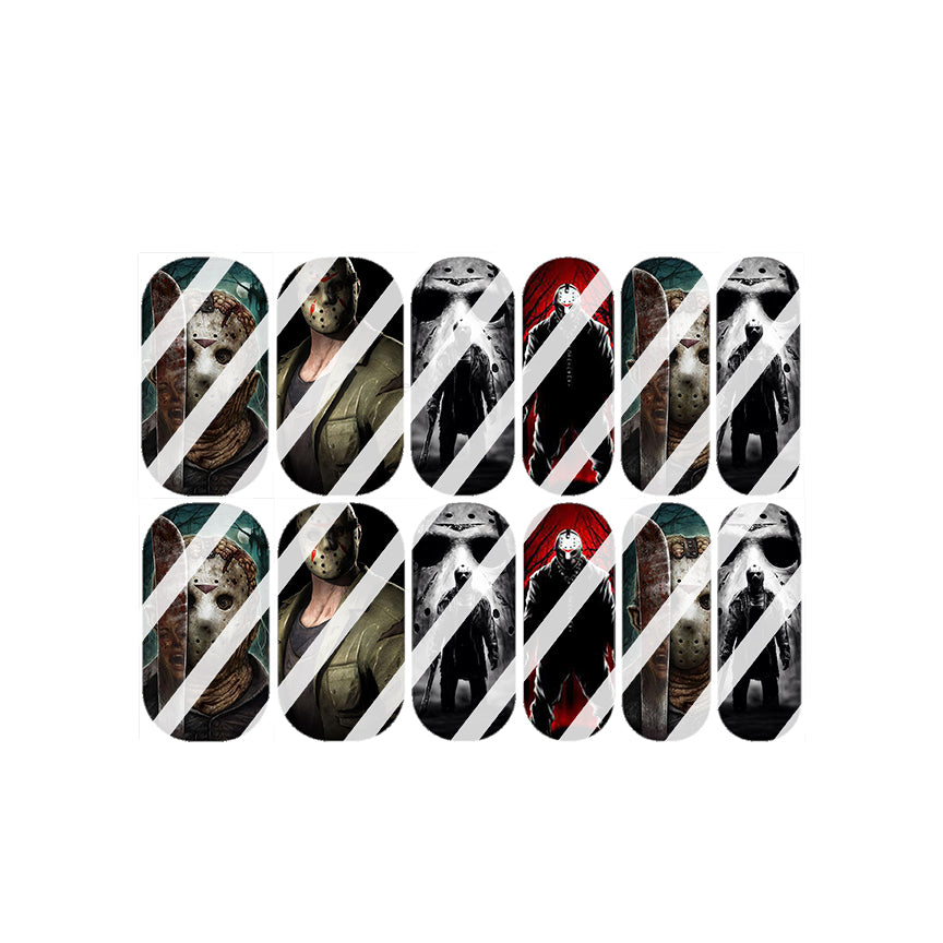 Horror Full Nail Art Decals - Waterslide Nail Decals
