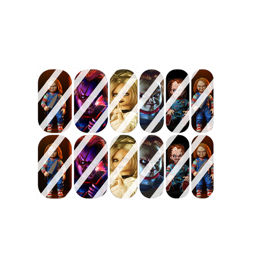 Horror Full Nail Art Decals - Waterslide Nail Decals