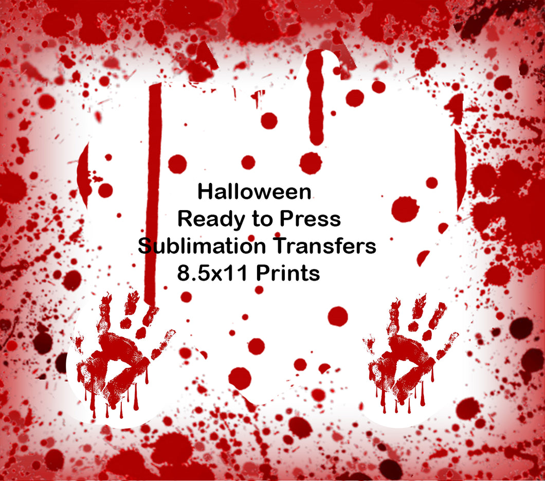 10 Halloween Sublimation Transfer Mystery Bundle- Ready to press sublimation transfers