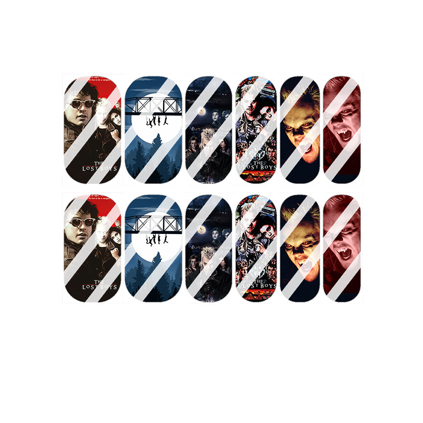 Horror Design #4 Full Nail Art Decals - Waterslide Nail Decals