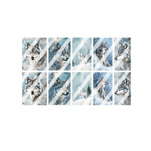 Load image into Gallery viewer, Winter Wolf Full Nail Art Decals - Waterslide Nail Decals
