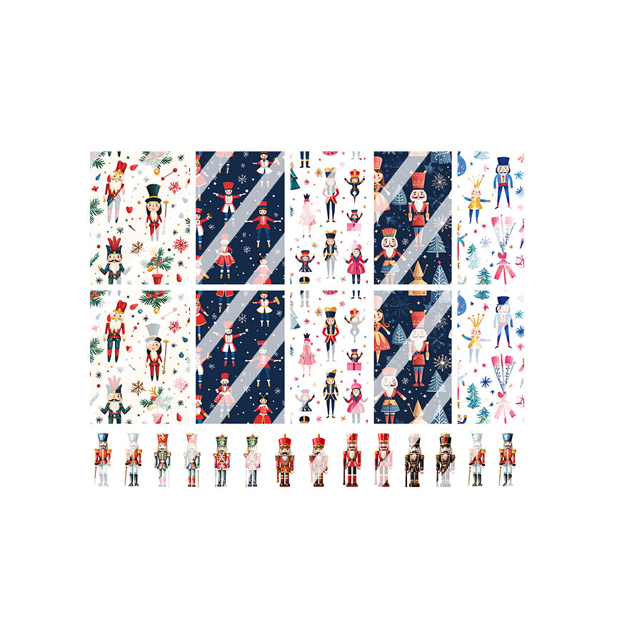 Christmas Nutcracker Full Nail Art Decals - Waterslide Nail Decals
