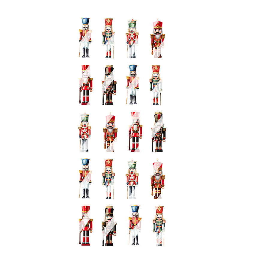 Christmas Nutcracker Nail Art Decals - Waterslide Nail Decals