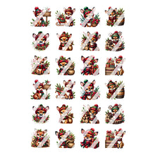 Load image into Gallery viewer, Christmas Deer Christmas Reindeer Fawn Nail Art Decals - Waterslide Nail Decals
