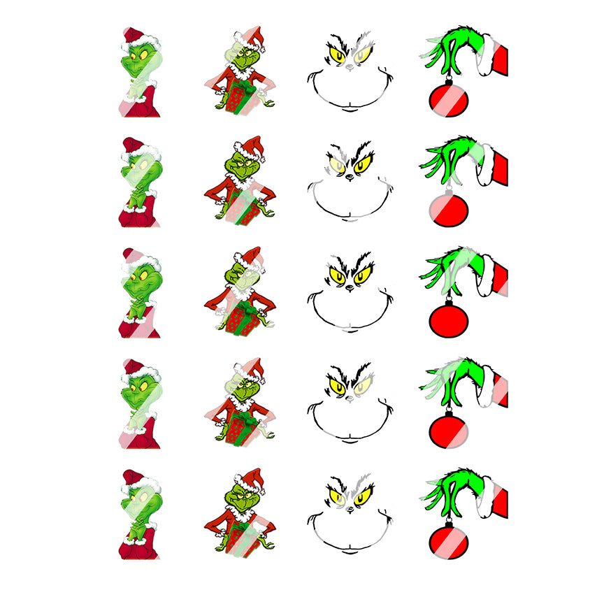 Cartoon Nail Art Decals - Waterslide Nail Decals - Design #8