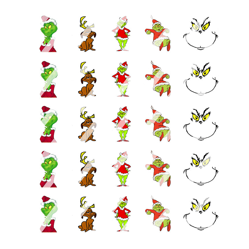 Cartoon Nail Art Decals - Waterslide Nail Decals - Design #9