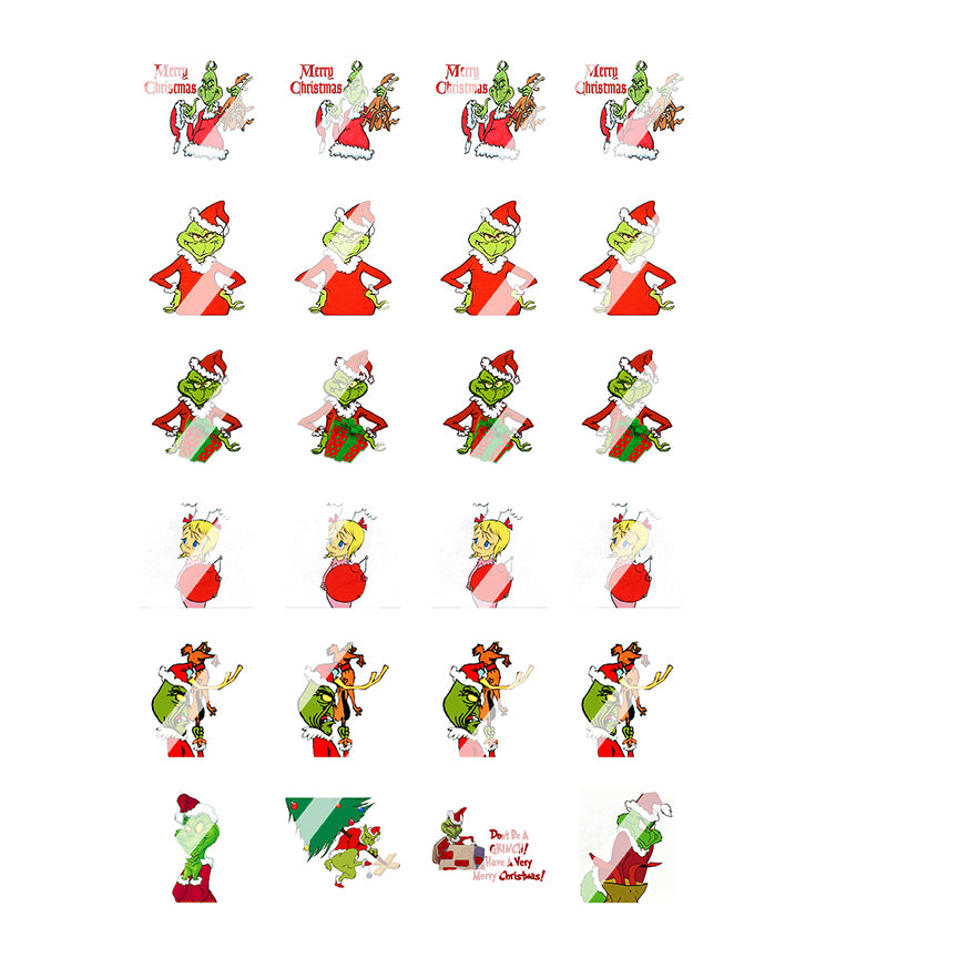 Cartoon Nail Art Decals - Waterslide Nail Decals - Design #10