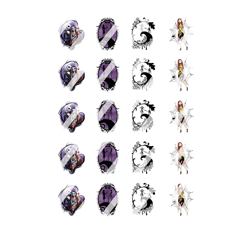 Cartoon Nail Art Decals - Waterslide Nail Decals - Design #6