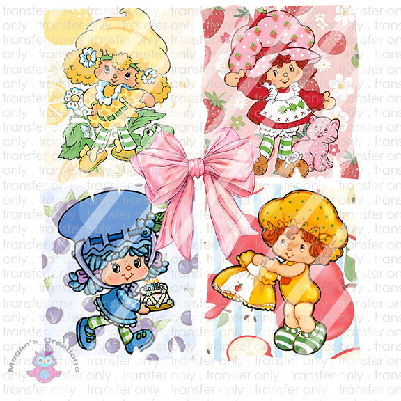 Cartoon Strawberry Ready To Press Sublimation Transfer - Design #4