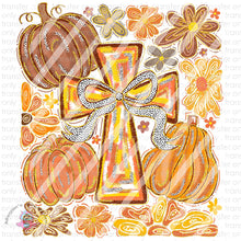 Load image into Gallery viewer, Brushstroke Autumn Christian Ready To Press Sublimation Transfer
