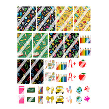 Load image into Gallery viewer, Back to School Teacher Nail Art Decals- Waterslide Nail Decals
