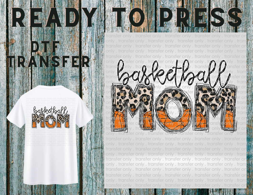Basketball Mom Leopard, Ready To Press DTF Transfer
