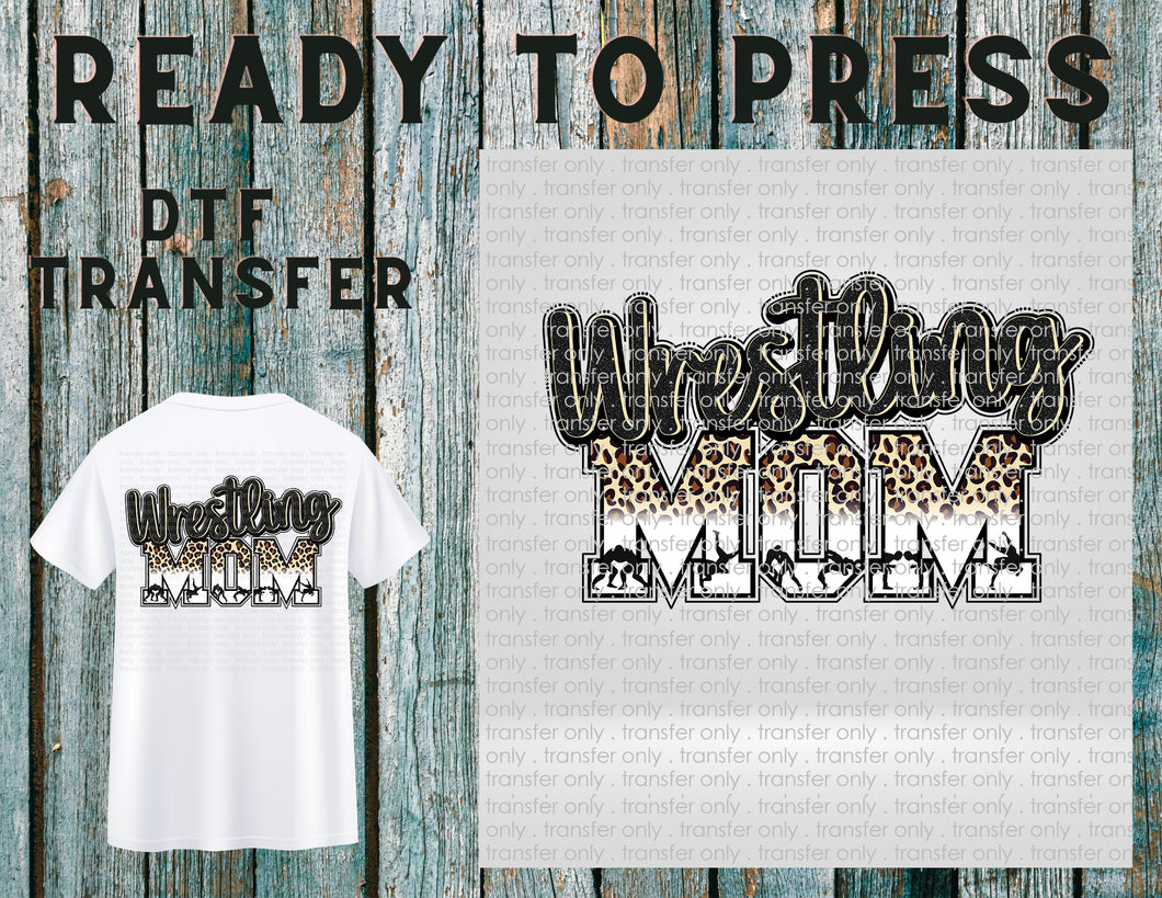 Wrestling Mom Ready To Press DTF Transfer)