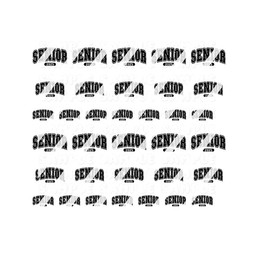 2025 Senior Graduation Nail Art Decals - Waterslide Nail Decals