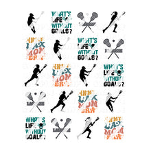 Load image into Gallery viewer, Lacrosse Mom Nail Art Decals - Waterslide Nail Decals

