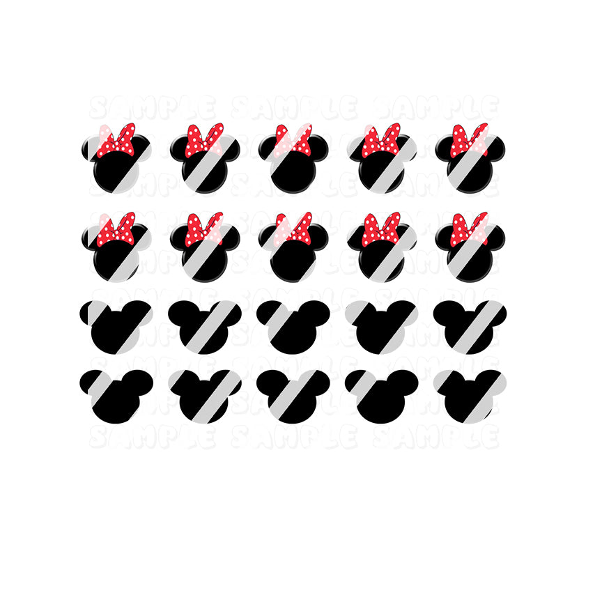 Cartoon Nail Art Decals - Waterslide Nail Decals