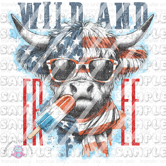 Wild and Free Ready To Press Sublimation Transfer