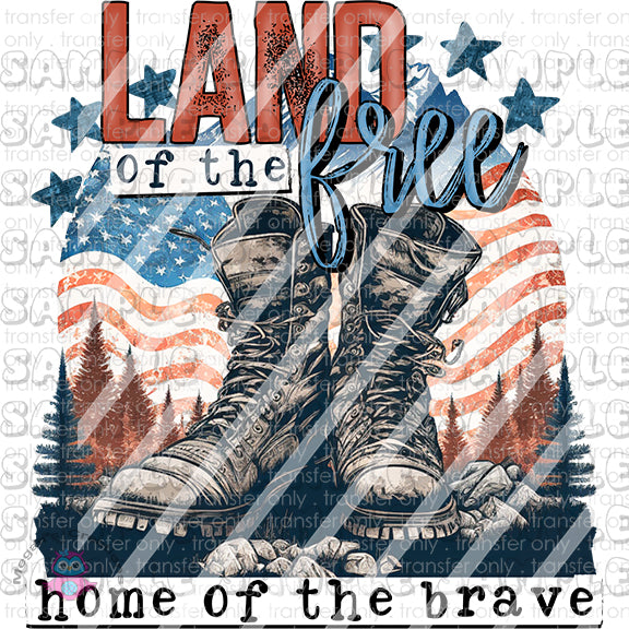 Land of the Free Ready To Press Sublimation Transfer