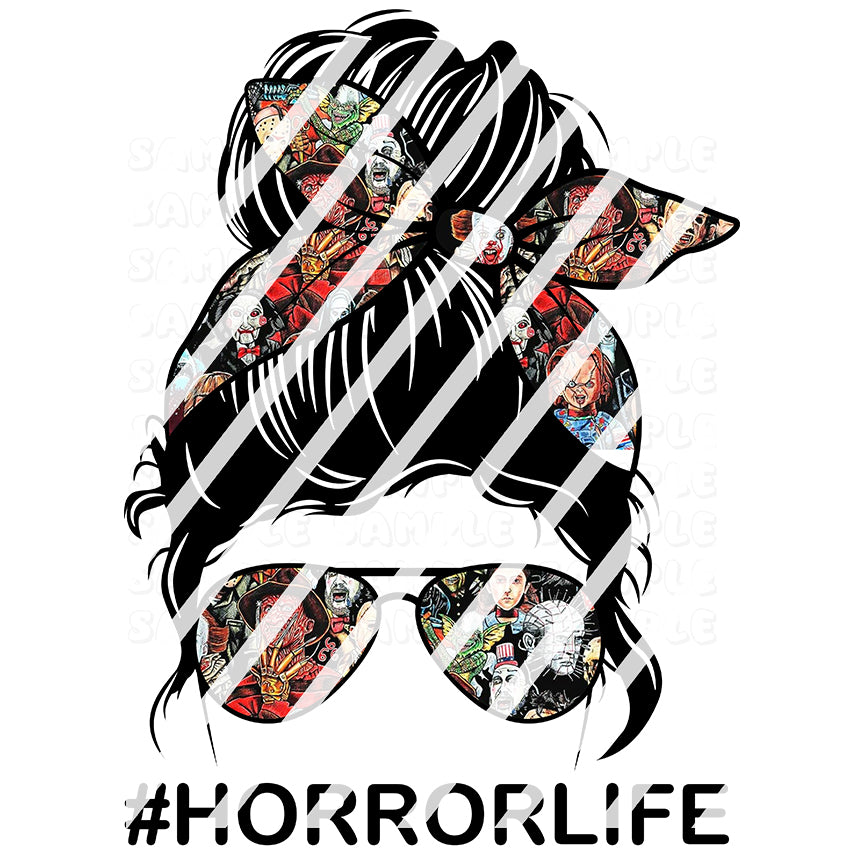 Horror Life Ready To Press Sublimation Transfer - Design #1