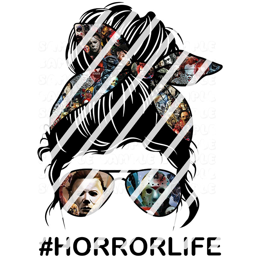 Horror Life Ready To Press Sublimation Transfer - Design #2