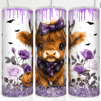 Baby Highland Cow Halloween Tumbler