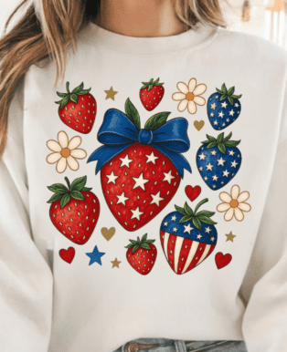 4th of July Strawberry Shirt