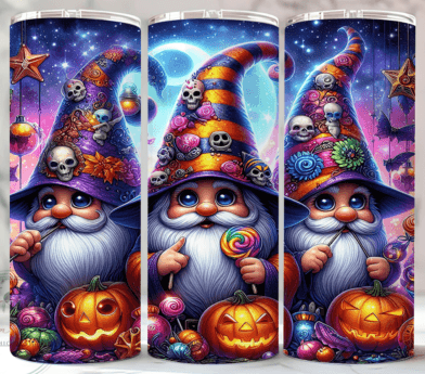 Halloween Gnomes Tumbler - Insulated Stainless Steel 20 oz. Skinny Tumbler