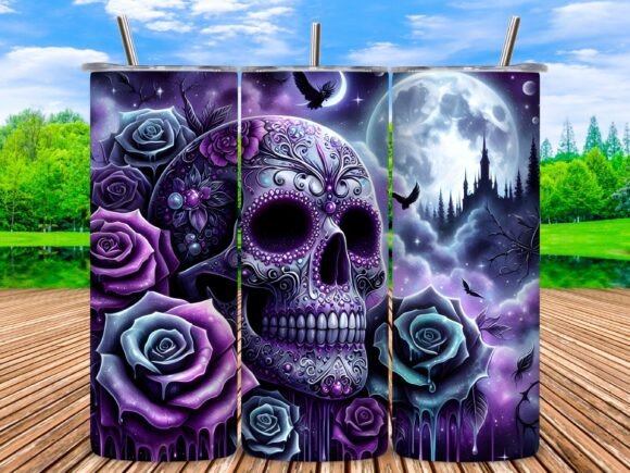 Sugar Skull Tumbler