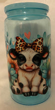 Load image into Gallery viewer, Cow 16oz plastic can cup tumbler
