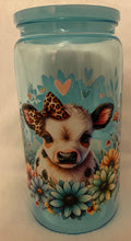 Load image into Gallery viewer, Cow 16oz plastic can cup tumbler
