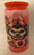 Load image into Gallery viewer, Hedgehog 16oz plastic can cup tumbler
