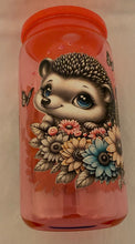 Load image into Gallery viewer, Hedgehog 16oz plastic can cup tumbler
