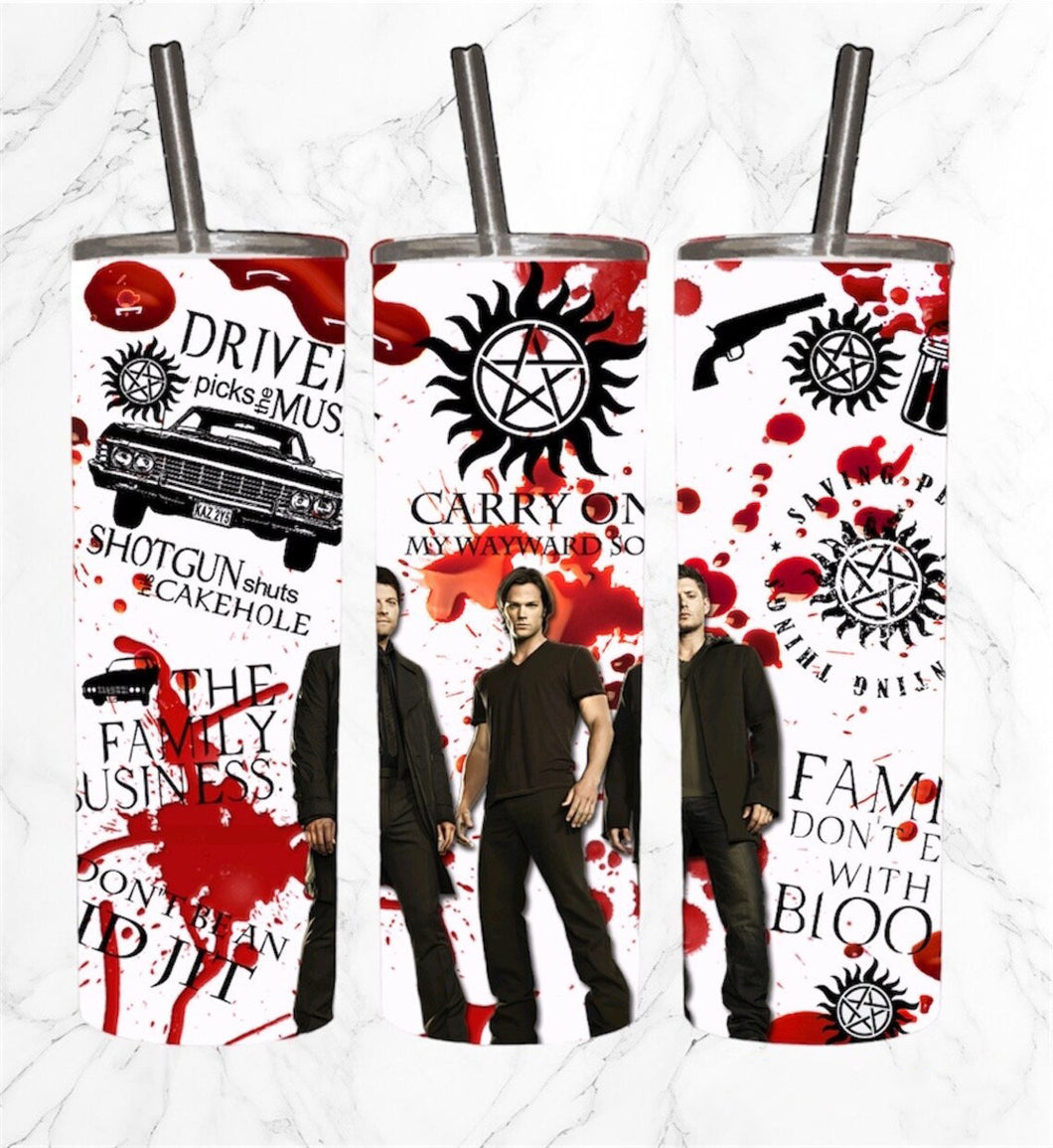 Supernatural 20oz Skinny Tumbler