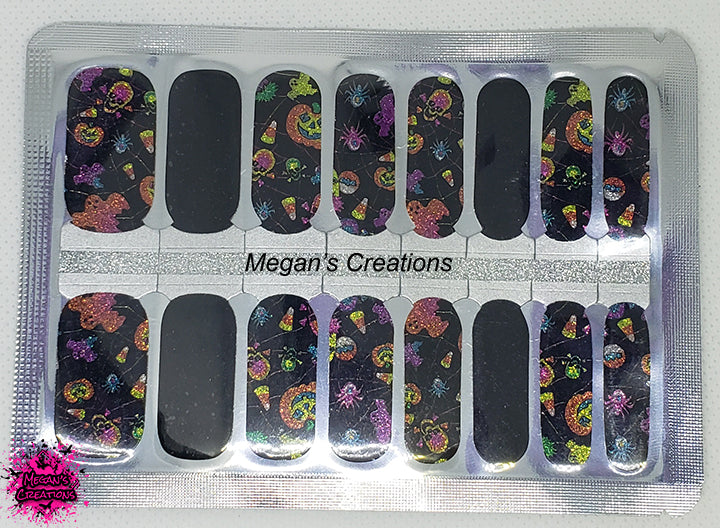 Halloween Candy Nail Polish Wraps - Nail Polish Strips