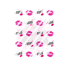 Load image into Gallery viewer, Valentines Day - XOXO Hearts Lips Love Nail Art Decals- Waterslide Nail Decals
