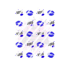 Load image into Gallery viewer, Valentines Day - XOXO Hearts Lips Love Nail Art Decals- Waterslide Nail Decals
