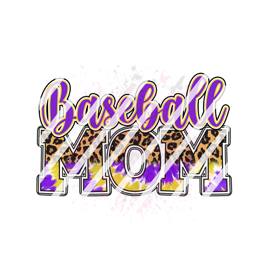 Baseball Mom Design #3 Ready To Press Sublimation Transfer