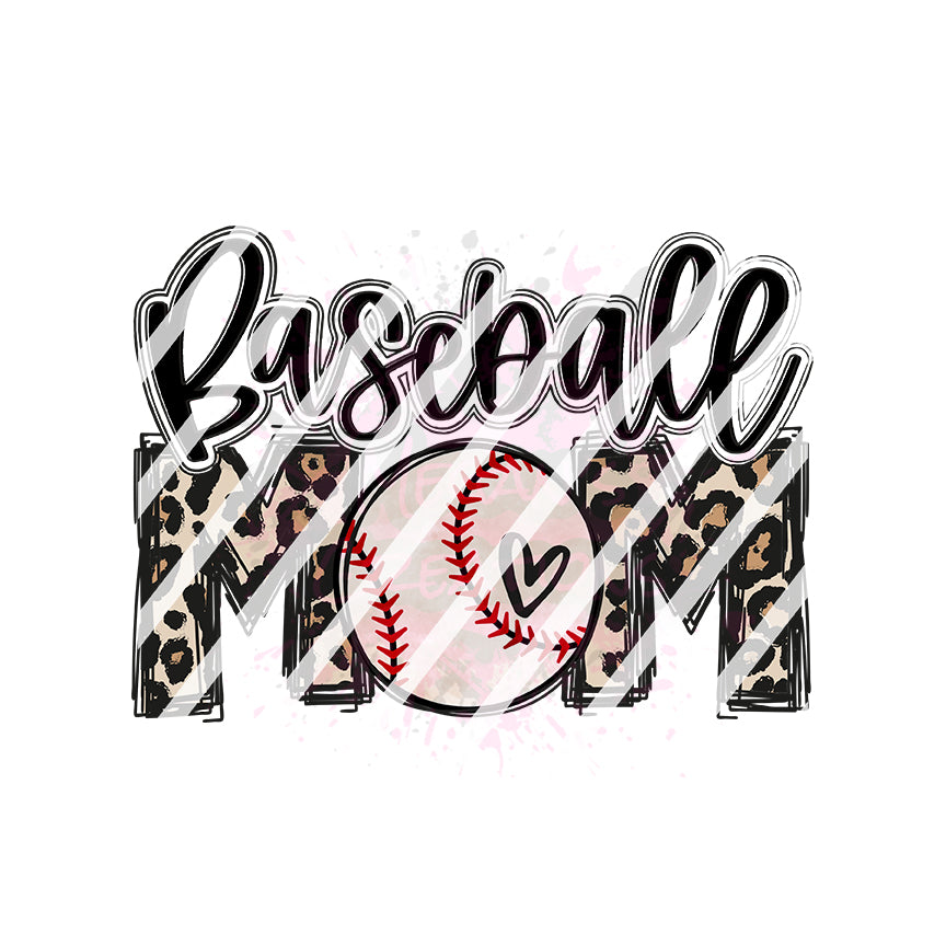 Baseball Mom Design #6 Ready To Press Sublimation Transfer