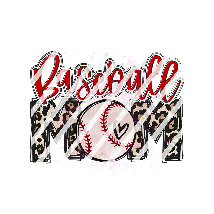 Baseball Mom Design #7 Ready To Press Sublimation Transfer