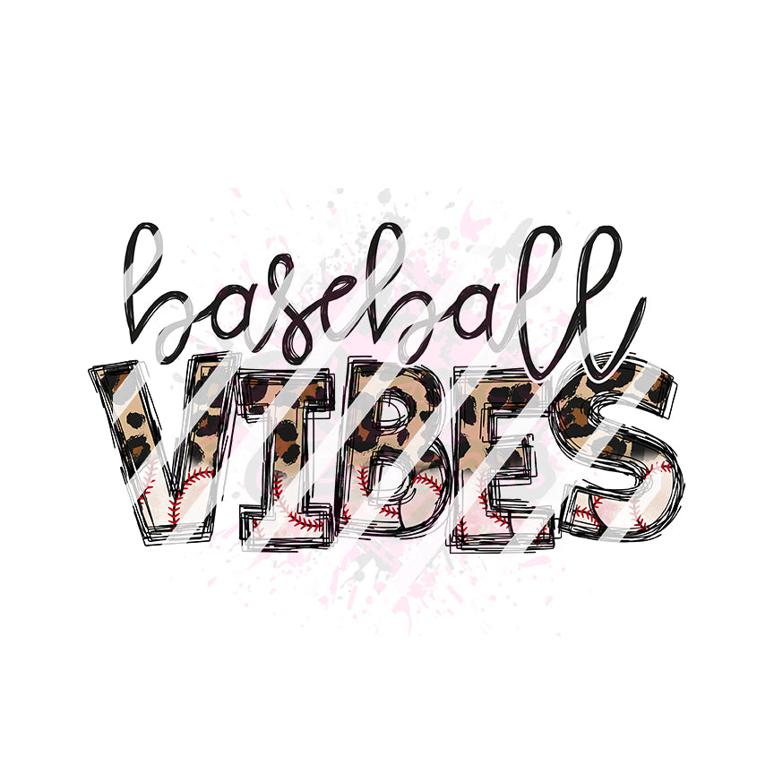Baseball Vibes Ready To Press Sublimation Transfer