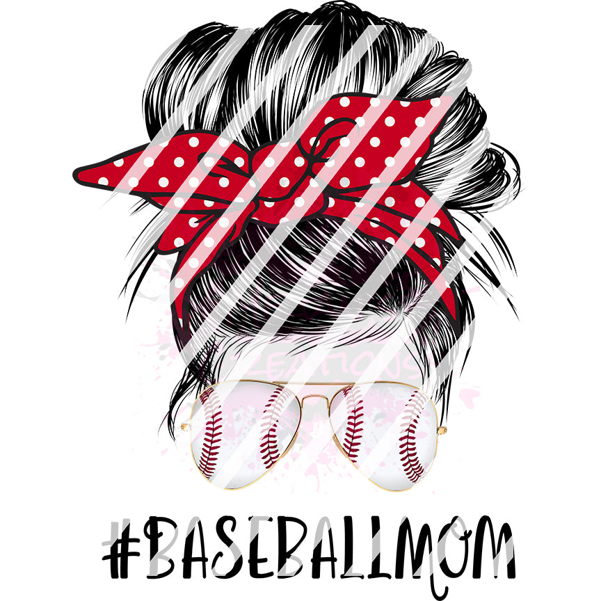 Baseball Mom Design #8 Ready To Press Sublimation Transfer